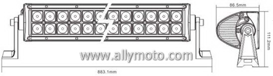 180W LED Light Bar 2010